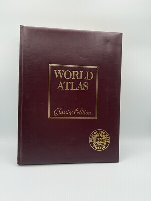 Hammond World Atlas Classics Edition, Leatherbound, 1977 FANTASTIC CONDITION!-image