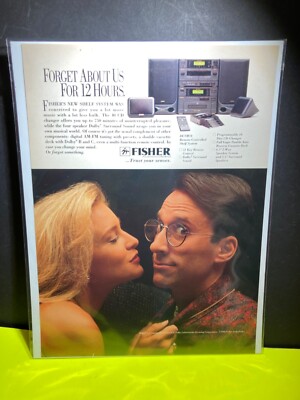 Vintage Original Print Ad  1992     FISHER Audio Video  Dolby      Vintage Ad-image