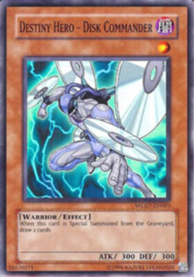 Yugioh! LP Destiny Hero - Disk Commander - WC07-EN003 - Super Rare - Limited Edi-image