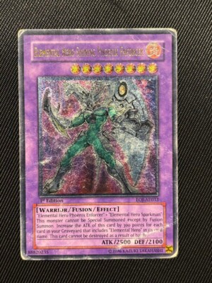 Yu-Gi-Oh! Elemental HERO Shining Phoenix Enforcer Old Asia Ultimate Rare 1st Ed-image