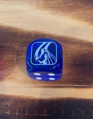 YuGiOh! Legendary Duelist Season 3 Dice- Elemental Hero Neos Dark Blue-image