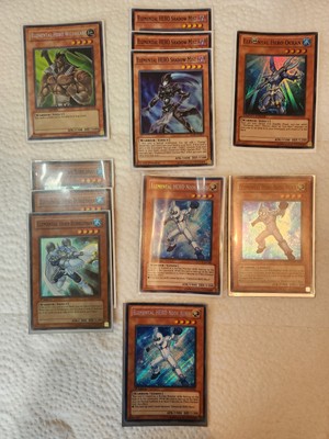 Yugioh Card Lot Elemental Hero - 11 Cards - Conditions LP -image