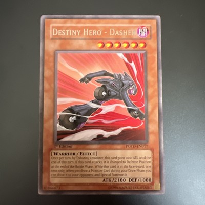 Yugioh Destiny Hero - Dasher  POTD-EN017 1st Edition Rare LP-image