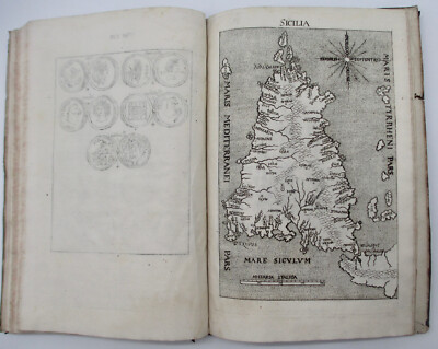 1683 Rare Greek Coins Rariora Magnae Graeciae Numismata Parisio ALL PLATES  MAPS-image