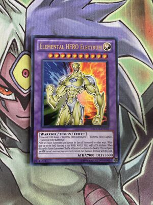 LCGX-EN052 Elemental Hero Electrum Ultra Rare UNL Edition Near Mint Yugioh Card-image