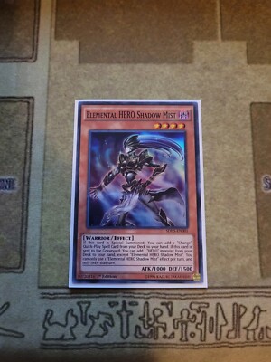 YUGIOH ELEMENTAL HERO SHADOW MIST SDHS-EN001 SUPER 1ST EDITION NM-image
