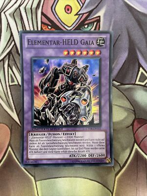 CT08-DE011 Elemental Hero Gaia Super Rare LIMITED Edition NM Yugioh GERMAN-image