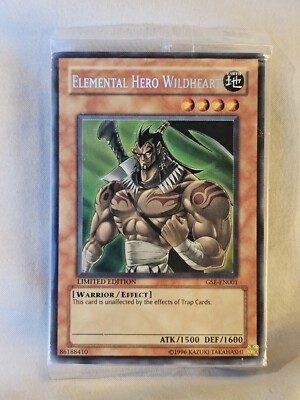 YuGiOh Elemental Hero Wildheart - Limited - Sealed Promo - GSE-EN001 - NM-image
