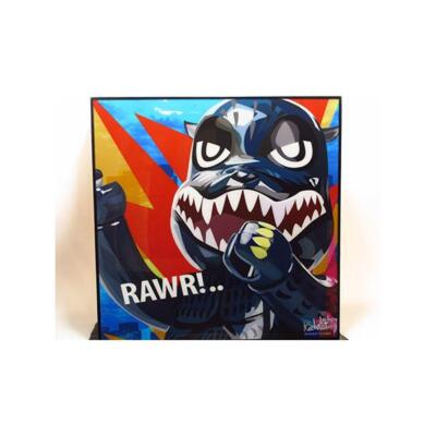 Keetatat Sitthiket Pop Art Panel Bearbrick Godzilla from japan-image