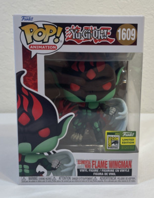 Funko Pop! Vinyl: Yu-Gi-Oh! Elemental Hero Flame Wingman #1609 SDCC w/Protector-image