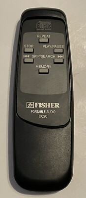Original Genuine OEM Fisher D620 Remote Control Replacement for Portable Audio-image