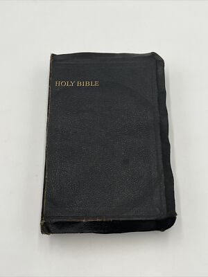 Holy Bible KJV 1952 Collins' Clear-Type Press Old & New Testament VINTAGE Maps-image