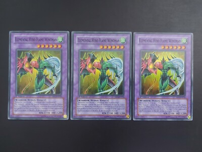 Yugioh - Elemental Hero Flame Wingman DP1-EN010 Super Rare 1st Edition x1-image