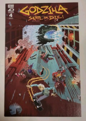 GODZILLA: SKATE OR DIE #4 10/2024 VF+ COVER A (JOYCE) IDW PUBLISHING-image