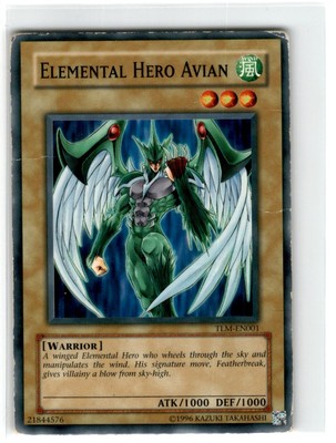 Yu-Gi-Oh! Elemental Hero Avian Common TLM-EN001 Heavily Played Unlimited-image