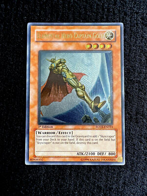 🔥YUGIOH • ELEMENTAL HERO CAPTAIN GOLD • ULTIMATE RARE • FOTB-EN014 • 1st• NM🔥-image