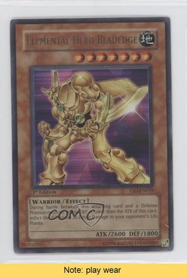 2006 Yu-Gi-Oh! Starter Deck 1st Edition Elemental HERO Bladedge READ 0a1-image