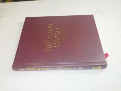 National Geographic The Medieval Book Leather bound Book & Illustrated Atlas-image