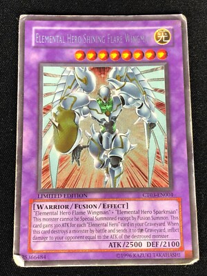 YUGIOH ELEMENTAL HERO SHINING FLARE WINGMAN CT03-EN004 SECRET (HP)-image