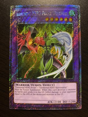 Elemental HERO Flame Wingman RA03-EN152 - 1st Ed - Platinum Secret Rare - NM!-image