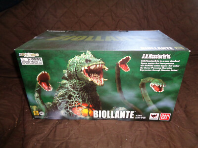 BANDAI S.H. Monster Arts Biollante Godzilla RETIRED BLACK & WHITE FIRST EDITION-image