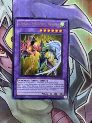 RYMP-EN016 Elemental Hero Flame WIngman Rare Unlimited Edition NM Yugioh Card-image