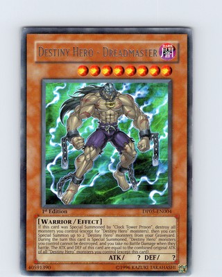 Yu-Gi-Oh Destiny Hero - Dreadmaster DP05-EN004 1st Edition Regular Rare MP-image
