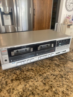 Vintage Fisher CR-W50 Stereo Double Cassette Deck Parts Only Or Repair-image