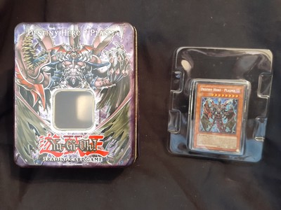 Yugioh Destiny Hero Plasma Card Tin   2007 plus Sealed Destiny Hero Card-image