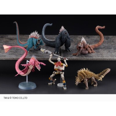 Godzilla Singular Point Hyper Modeling Series Art Spirits All 6 Types Figure Box-image