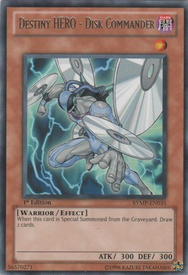 Destiny HERO - Disk Commander - RYMP-EN035 - Rare - 1st Edition - Moderately Pla-image