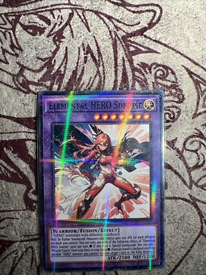 Elemental HERO SunriseWaifu YuGiOh HOLO Foil Rare Goddess Story Doujin Card - NM-image