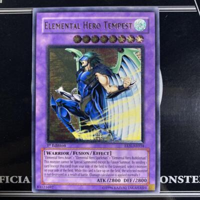 Yu-Gi-Oh Elemental HERO Tempest EEN-AE034 1st Edition Ultimate Asian English-image