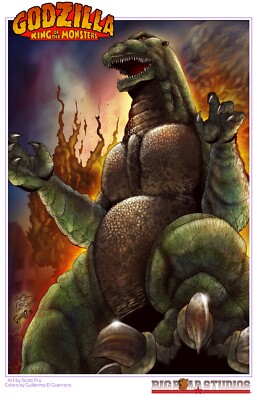 Godzilla King of the Monsters 11x17 Art Print by Artist Scott Fry-image