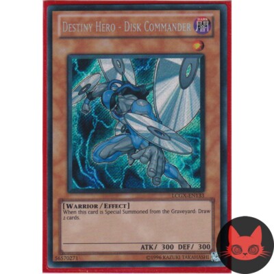 Yugioh Destiny HERO - Disk Commander LCGX-EN133 Secret Rare NM-image