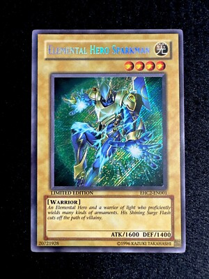 🔥YUGIOH • ELEMENTAL HERO SPARKMAN • SECRET RARE • EHC2-EN001 • LIMITED • NM🔥-image