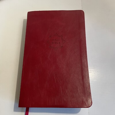 Holy Bible NKJV Dictionary Concordance Maps See Photos Imperfections Burgundy-image