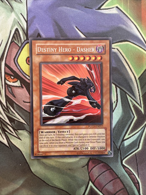 POTD-EN017 Destiny Hero - Dasher Rare Unlimited Edition NM Yugioh Card -image