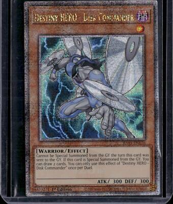 Yu-Gi-Oh! Destiny HERO - Disk Commander RA03-EN176 QCScR 1st Edition NM-image