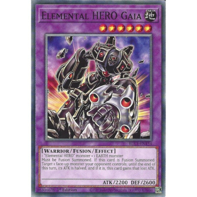 YUGIOH Elemental HERO Gaia - BLC1-EN154 - COMMON 1st ED NM-image