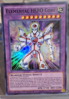 Yugioh Elemental HERO Core SHVI-ENSE2 Super Rare Limited Editon LP-image