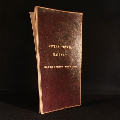 c1890 Severn Tunnel Railway From 4 Miles 60 Chains to 7 Miles 50 Chains Very ...-image