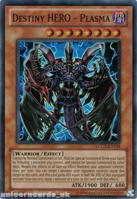 Destiny HERO - Plasma - LCGX-EN134 - Super Rare - Unlimited Edition Near Mint Le-image