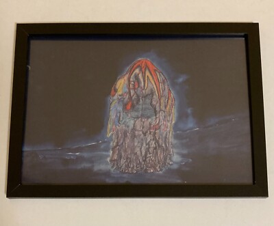 GODZILLA HEDORAH framed clearfile poster Yasuyuki Inoue art Picture board Japan-image