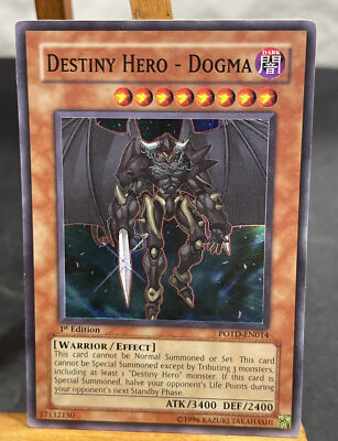 Yugioh DESTINY HERO DOGMA 1st Edition Holo Card #POTD-EN014-image