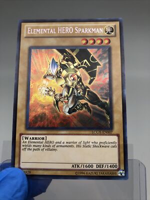 YuGiOh Elemental HERO Sparkman LCGX-EN007 Secret Rare Unlimited Mint - Free Ship-image