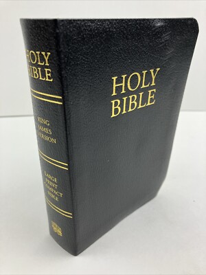 Holy Bible KJV Large Print Compact Edition Colored Maps Red Letter Leather-image