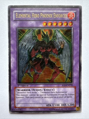 Elemental Hero Phoenix Enforcer 1st Edition EOJ-EN032 Ultimate Rare-image