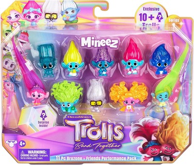 DREAMWORKS TROLLS Band Together Mineez 11pc Brozone + Friends Performance... -image