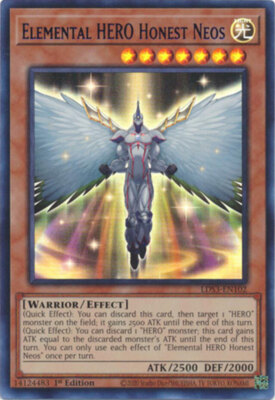 Yugioh! Elemental HERO Honest Neos (Blue) - LDS3-EN102 - Ultra Rare - 1st Editio-image